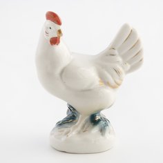 Статуэтка "Курица", фарфор, роспись, ТЗ "Художественная керамика", СССР, 1950-1960 гг. Однажды