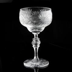 Ваза конфетница на ножке, хрусталь, алмазная грань, СССР, 1970-1990 гг. Однажды