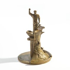 Скульптура кабинетная "Христофор Колумб" Зураба Церетели, бронза, литье, Россия, 1991 г. Однажды