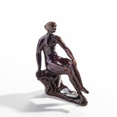 Статуэтка "Купальщица", керамика, глазурь, СССР, 1960-1980 гг. Однажды
