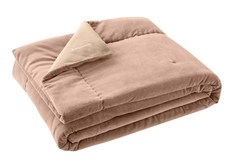 Blanc des Vosges Покрывало бежевый 240/260 верх хлопок вельвет, низ хлопок BYZANCE CHANVRE