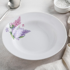 Тарелка глубокая «Сирень», 230 мл, d=20 см Добрушский фарфоровый завод