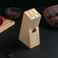 Подставка для ножей, 11×6×20 см, дерево No Brand