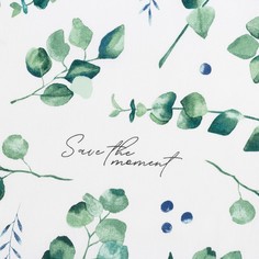 Скатерть "Доляна" Eucalyptus 180х144 см, 100% хлопок, 164 г/м2 Доляна