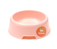 Миска Пижон, пластиковая, розовая, 13,7 х 4,6 см, 210 мл