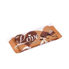 Молочный шоколад Love с кремом и со вкусом фундука 80г