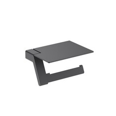 Аксессуар для ванной Timo Selene 14043/03 черный Бумагодержатель с полкой для телефона