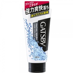 Gatsby facial wash strong clear foam мужская пенка для умывания с угольной пудрой 130 гр Mandom