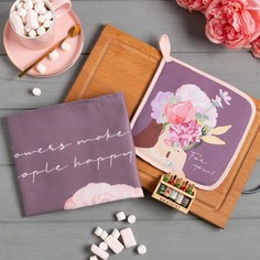 Этель Набор подарочный Для тебя полотенце 40х73см, прихватка 19х19см, магнит 11х7см