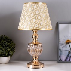 RISALUX Настольная лампа Василиса E27 40Вт золото 25х25х47 см