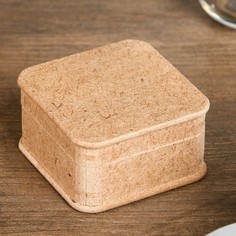 Шкатулка для декора из МДФ 6,5х6,5х3,5 см No Brand