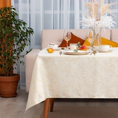 Этель Скатерть Этель Patterns цвет золотой, 142220 +/-3 см, 115 ±10 гр,100% п/э