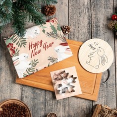 Этель Набор подарочный Этель Christmas wreath: кух. полотенце и акс.