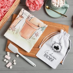 Этель Набор подарочный Со светлой пасхой полотенце 40х73см, лопатка