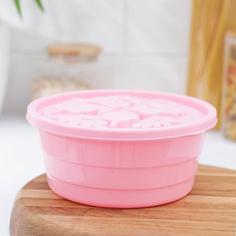 Миска с крышкой «Клумба», 19×8,5 см, цвет МИКС No Brand