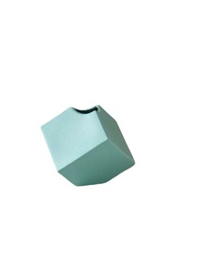 Ваза керамическая "Куб", настольная, бирюзовая, 12 см Керамика ручной работы