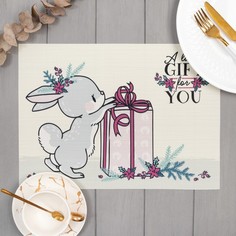 Салфетка на стол "A little gift for you", ПВХ, 40*29 см Этель