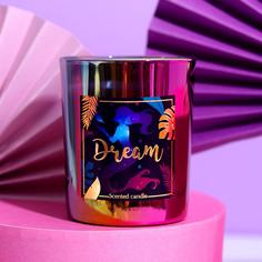 Свеча в стакане "Dream", аромат цветочный No Brand