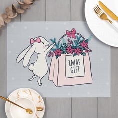 Салфетка на стол "Xmas gift", ПВХ, 40*29 см Этель