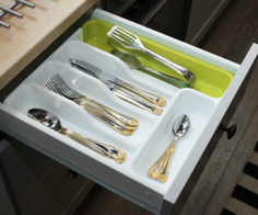 Универсальный раздвижной лоток для хранения столовых приборов Ripoma