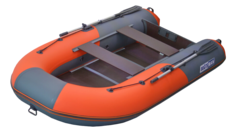 Надувная лодка Boatsman 330K цвет графитово-оранжевый