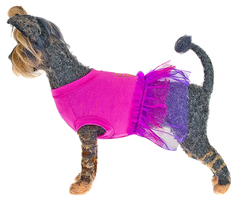 Платье для собак Happy Puppy Айседор, розовый, XL