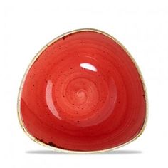 Салатник треугольный 0,60л d23,5см, без борта, Stonecast, цвет Berry Red Churchill