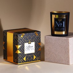 Свеча в стакане №1 Home collection, аромат ваниль No Brand