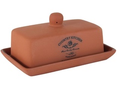 Масленка Умбра, 18.5х12 см, Terracotta