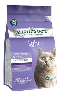 Сухой корм для кошек Arden Grange Light, беззерновой, диетический, курица, 2кг