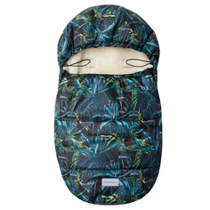 Конверт зимний меховой Amarobaby Snowy Baby Тропики, черныйр. 85