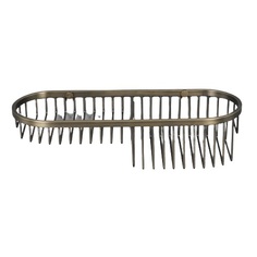 4111BR Мыльница-решетка 2х секционная бронза Elvan