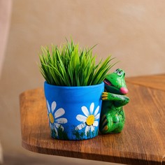 Кашпо Лягушка, 0,3 л Керамика ручной работы