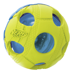 Мяч NERF светящийся, 6 см, синий-зеленый