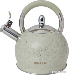 ATTRIBUTE Чайник со свистком ASS307 STONE 3л No Brand