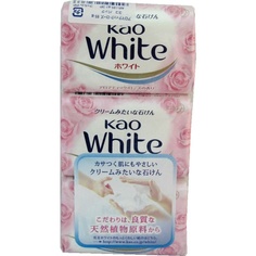 Kao white aromatic rose regular мыло кусковое с ароматом розы, 3 шт х 90 гр Meg Rhythm