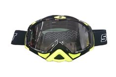 Очки мотокросс/спорт SCOUT (NK-1022) черные/зеленые