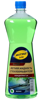 АС-420_жидкость стеклоомывателя! летняя концентрат 1:4 BugОff, 1л Astr Ohim