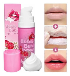 Karite Bubble Bubble Lip Mask очищающая пена для губ с экстрактом лепестков розы 15 мл