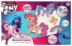 Набор для творчества Мой маленький пони Аквамозаика 600 бусин MultiArt AB600-MLP1