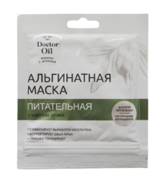 Альгинатная маска питательная с маслом оливы, 30г Doctor Oil