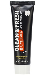 Паста зубная гелевая Clean&Fresh с бамбуковым углем и перечной мятой, 105г