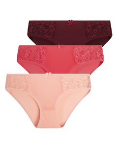 Комплект трусов женских Magic Lady cl0174_c05 бордовых S/M