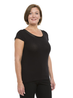 Футболка женская Magic Lady cl1006_c02 черная 50 RU