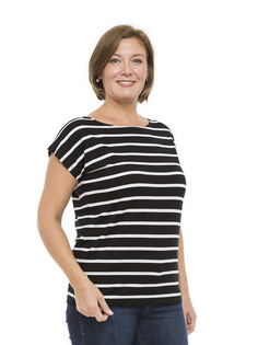 Футболка женская Magic Lady cl4147_c07 черная 46 RU