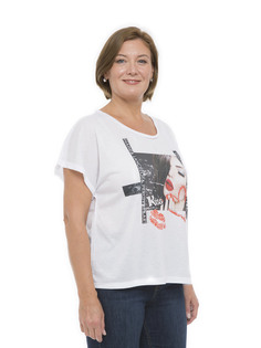 Футболка женская Magic Lady cl7039_c03 бежевая 52 RU