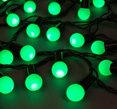 Световая гирлянда новогодняя Luazon Lighting шарики 705955 20 м зеленый