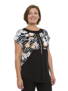 Блуза женская Magic Lady cl7074_c17 коричневая 50 RU