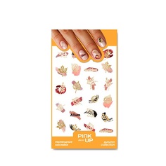 Наклейки для ногтей Pink Up Decor 3D переводные, 17, 3 г