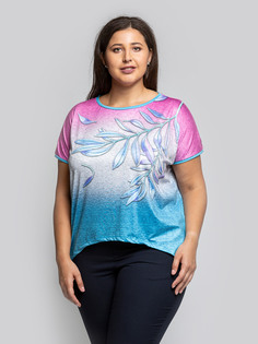 Футболка женская Magic Lady cl8100_c01 голубая 50 RU